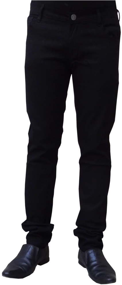 Black Slim Fit Jeans Men PNG image