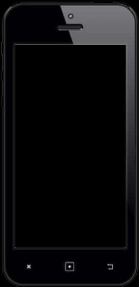 Black Smartphone Frame PNG image