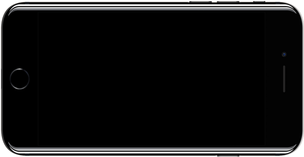 Black Smartphone Front View PNG image