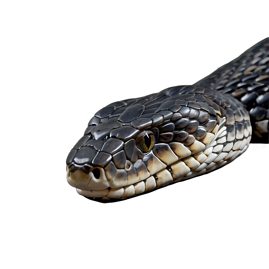 Black Snake Head Profile Png 06132024 PNG image