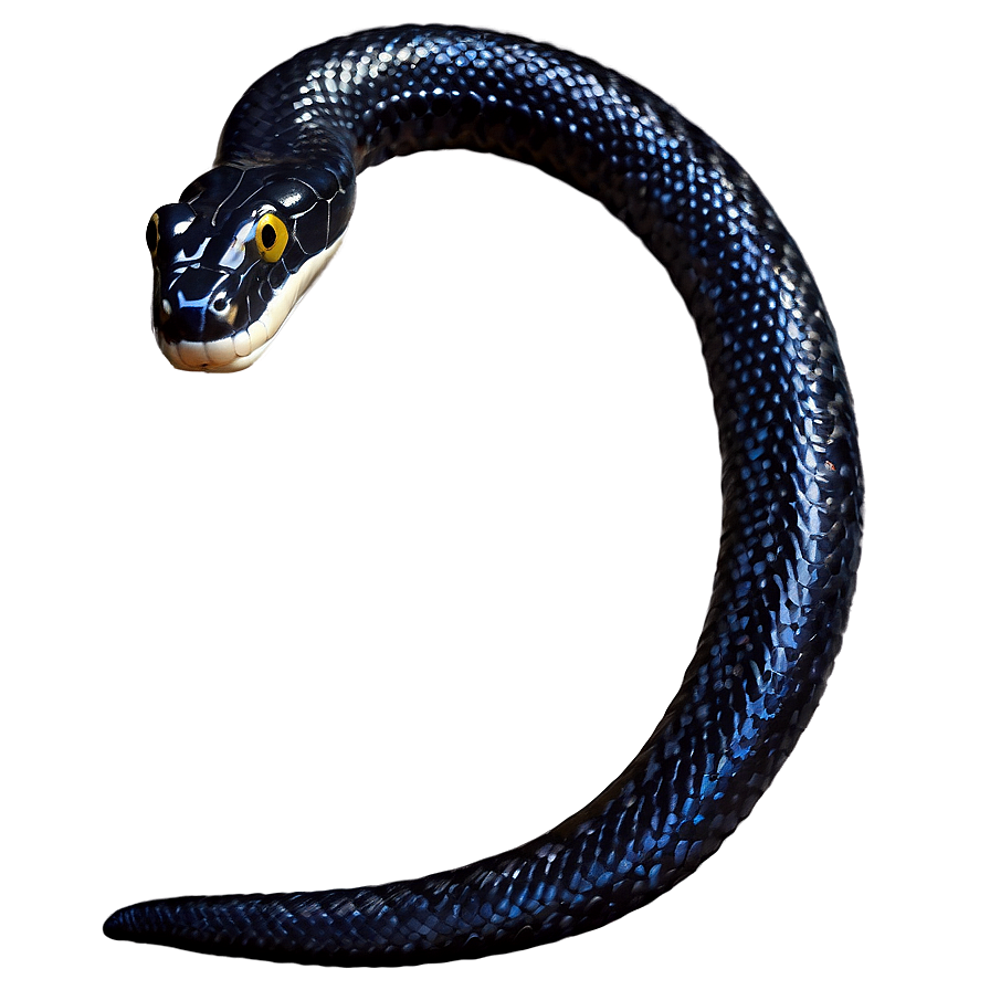 Black Snake In Attack Position Png Dut PNG image