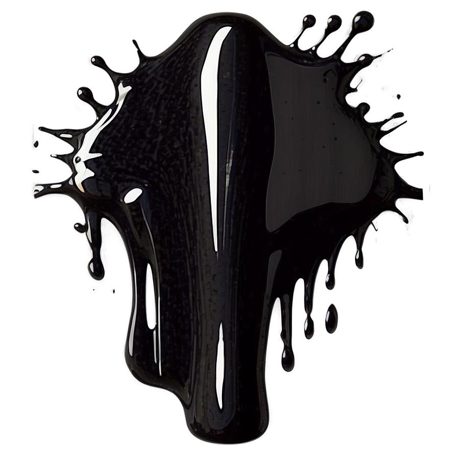 Black Splatter Paint Drip Png Rsn8 PNG image