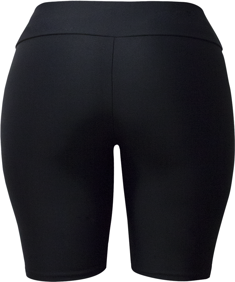 Black Sport Shorts Product View PNG image