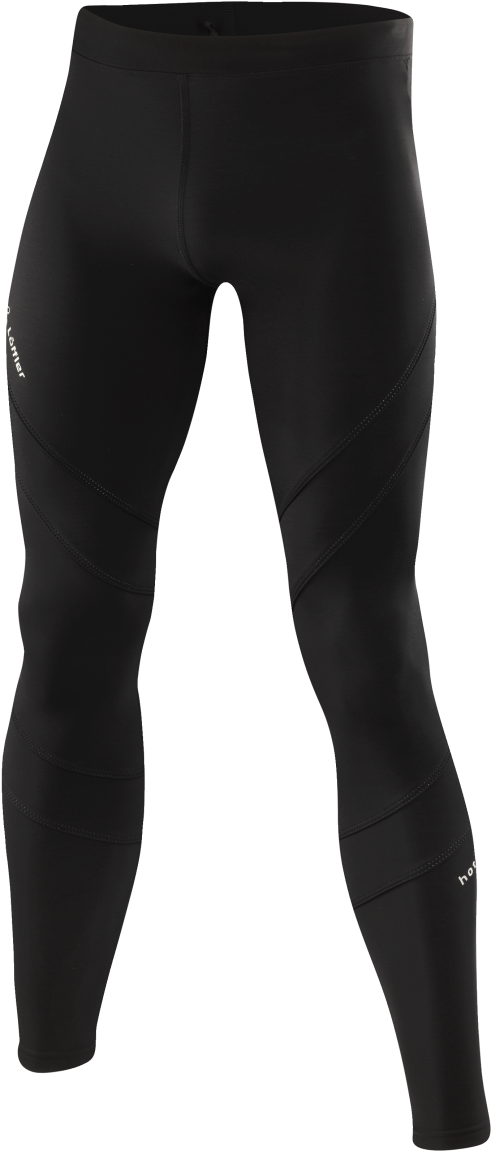 Black Sports Leggings Product Display PNG image