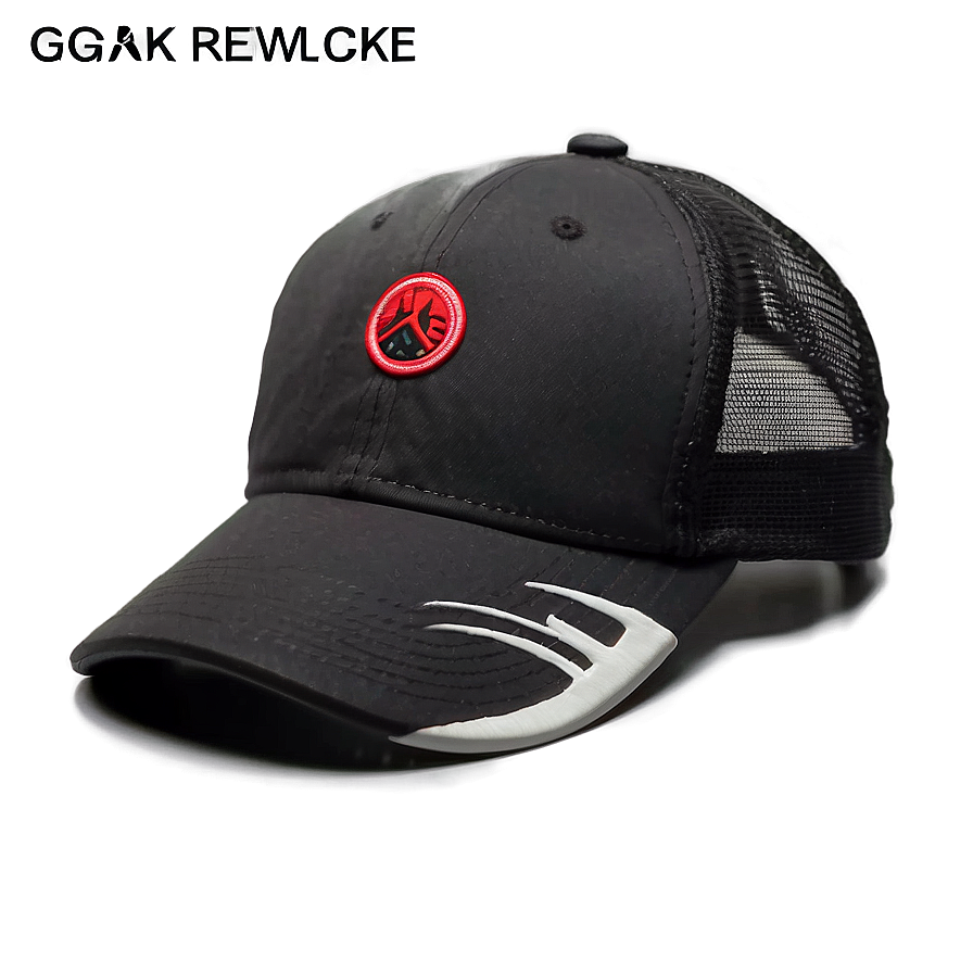 Black Sports Trucker Hat Png Hch PNG image