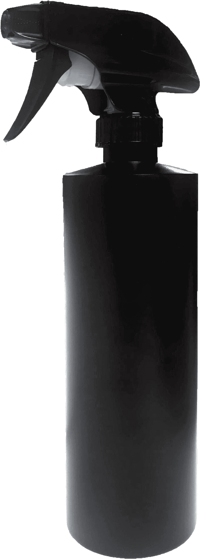 Black Spray Bottle Trigger Nozzle PNG image