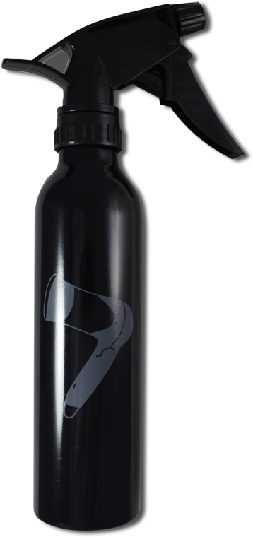 Black Spray Bottlewith Trigger Nozzle PNG image