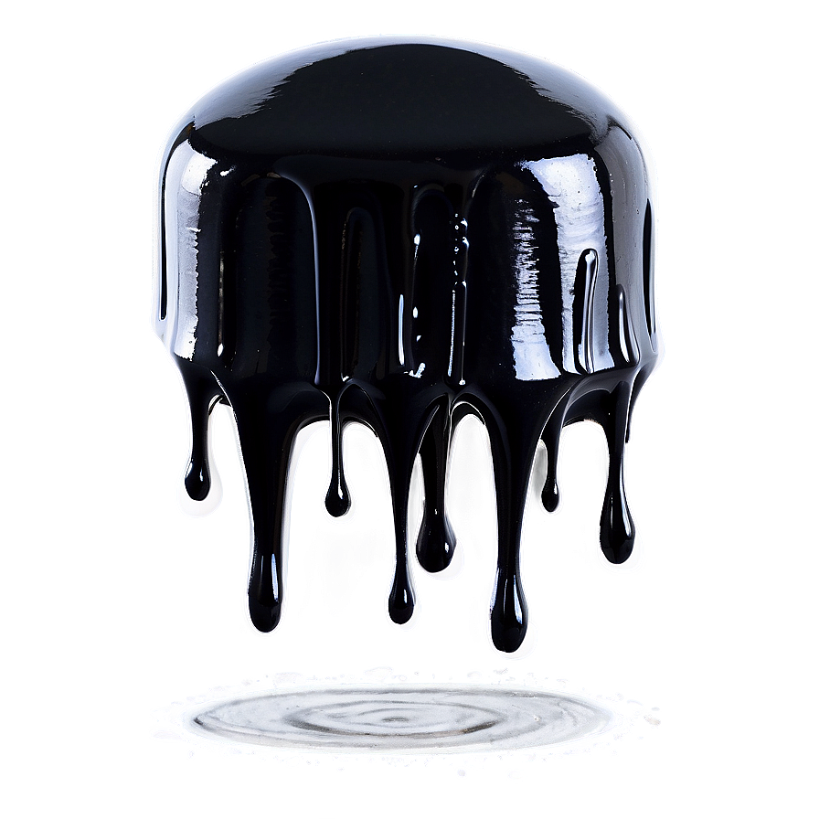 Black Spray Paint Drip Png 50 PNG image