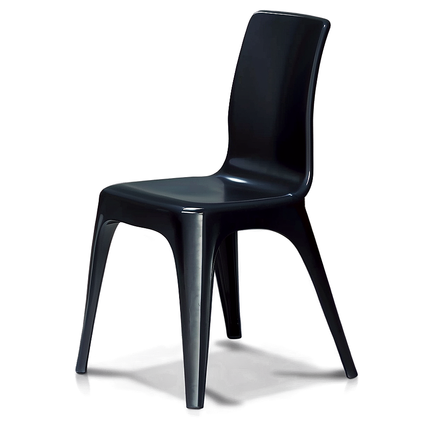 Black Stacking Chair Png Iwf29 PNG image