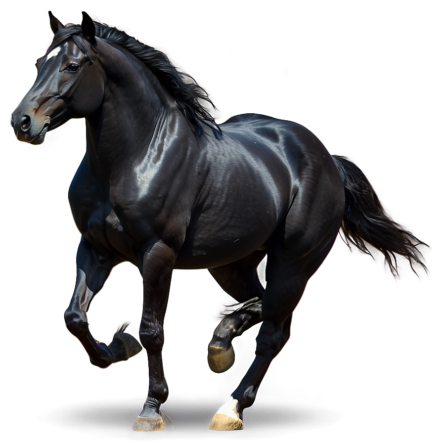 Black Stallion Horse Png 05032024 PNG image