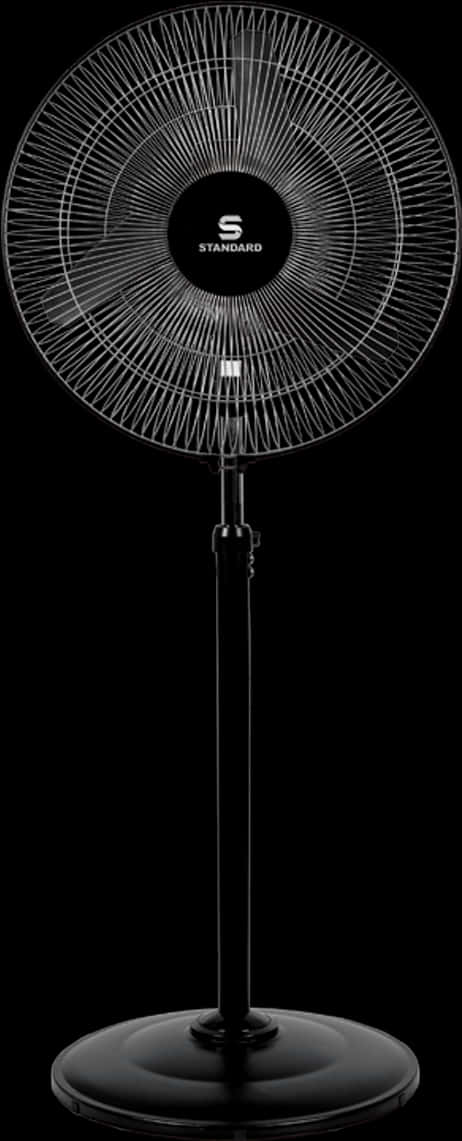 Black Standing Fan Product Image PNG image