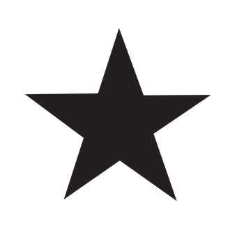 Black Star Icon PNG image