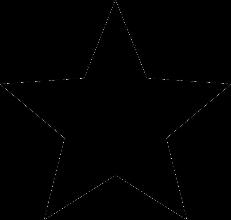 Black Star Outline PNG image