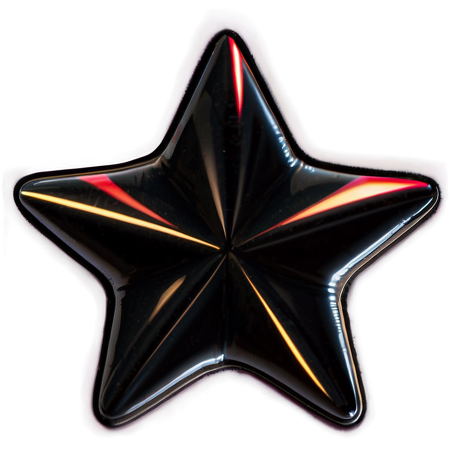 Black Star Sticker Png Ubl19 PNG image