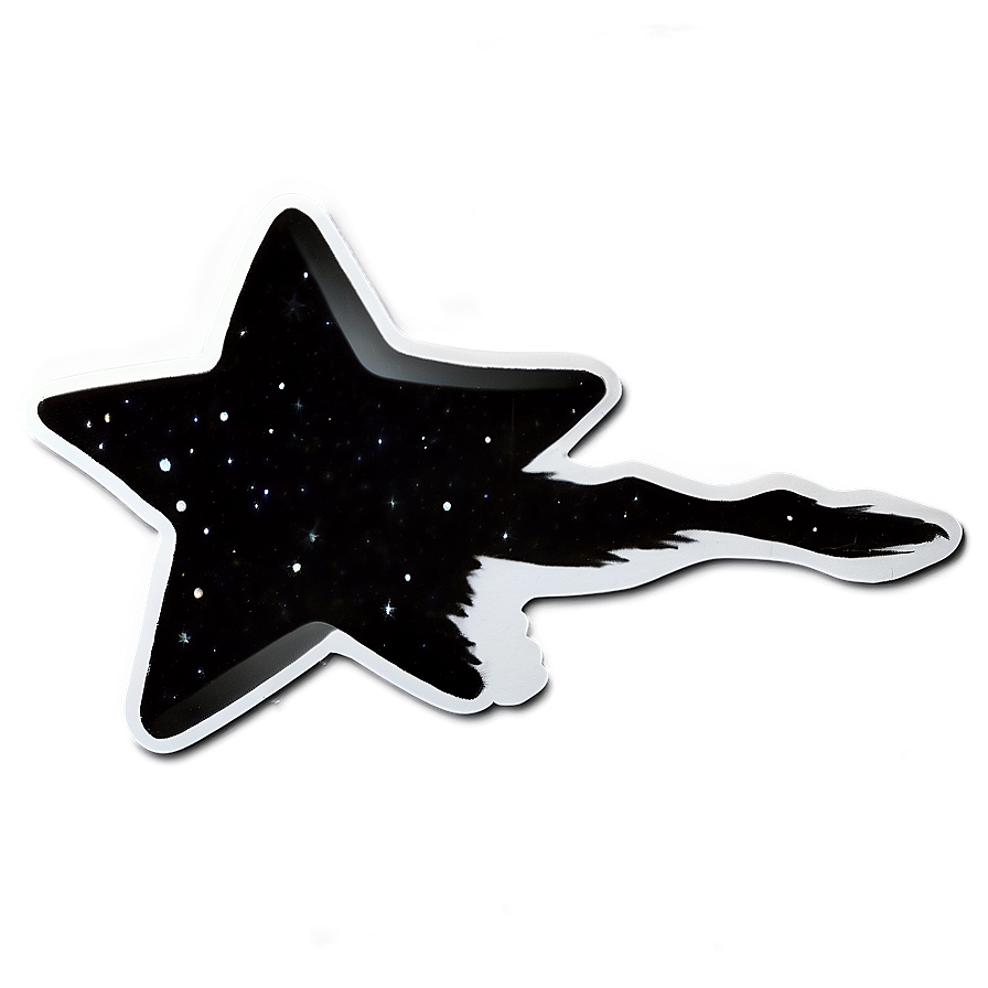 Black Star Sticker Png Xyd PNG image