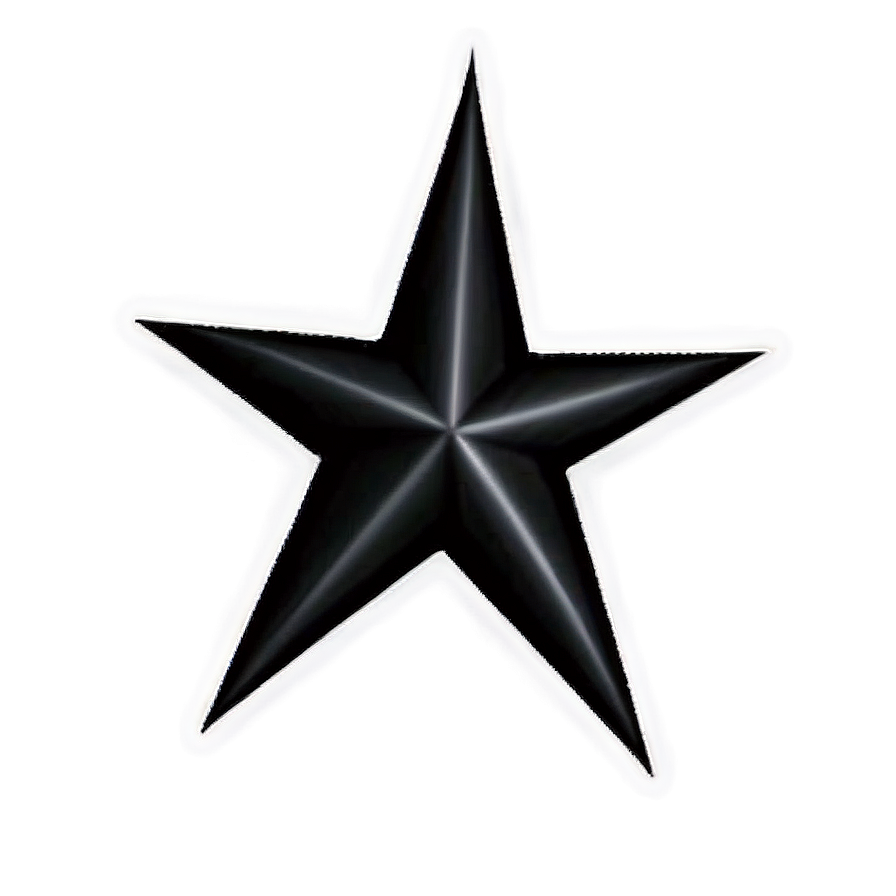 Black Star Tattoo Illustration Png 77 PNG image