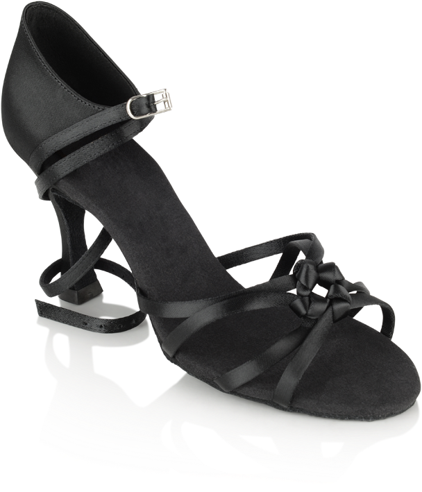 Black Strappy Wedge Sandal PNG image