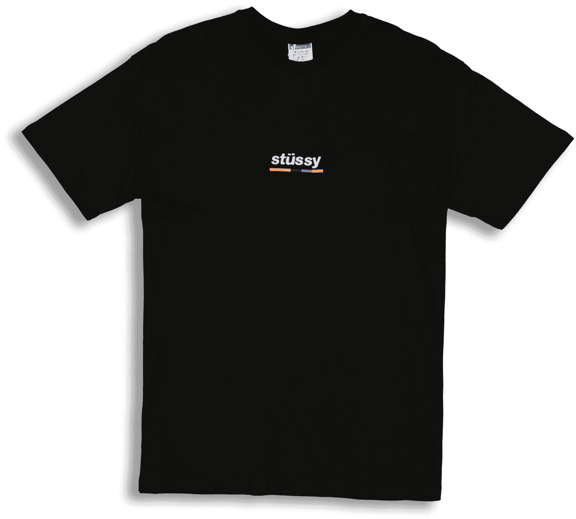 Black Stussy Logo T Shirt PNG image