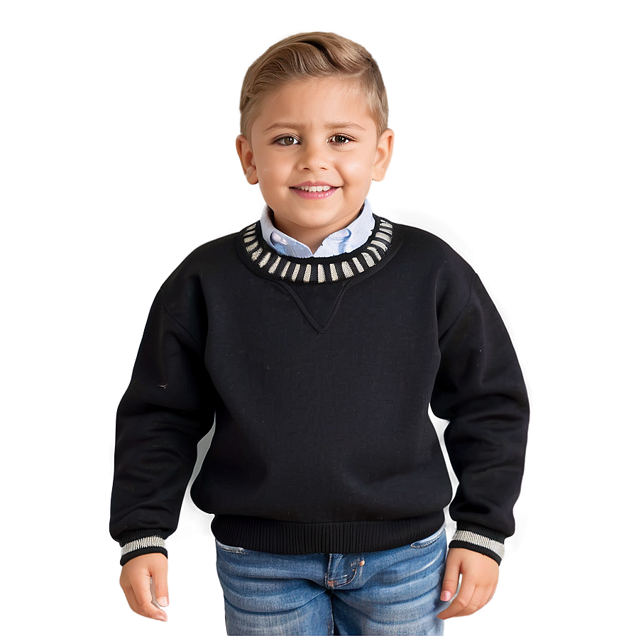 Black Sweater For Boys Png Rot PNG image