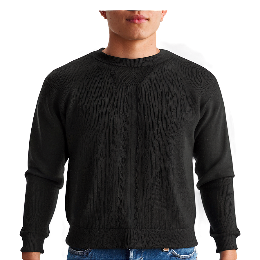 Black Sweater For Business Png 06132024 PNG image