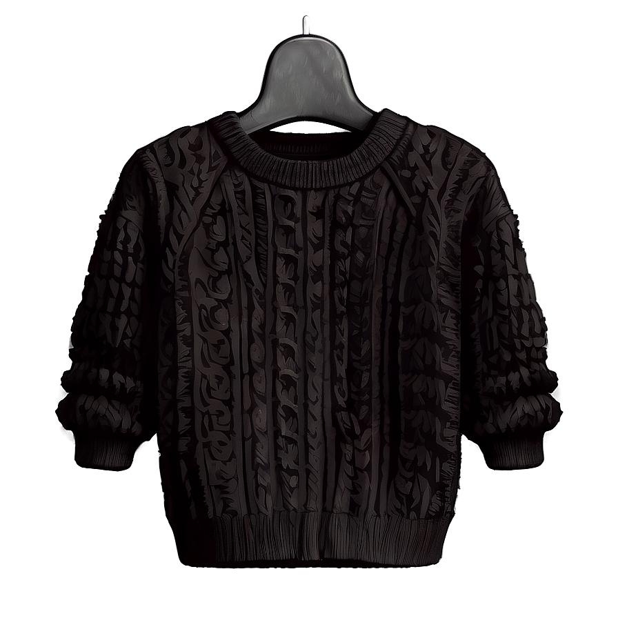 Black Sweater For Girls Png 72 PNG image