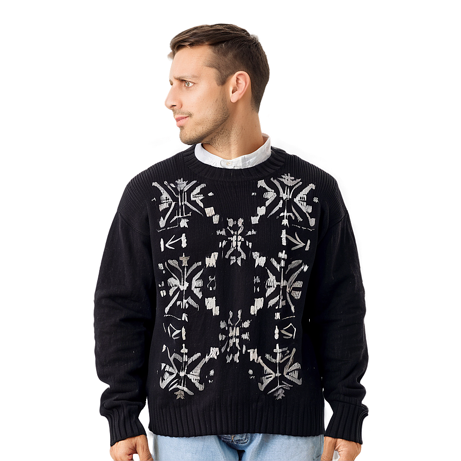 Black Sweater For Winter Png Ckl16 PNG image