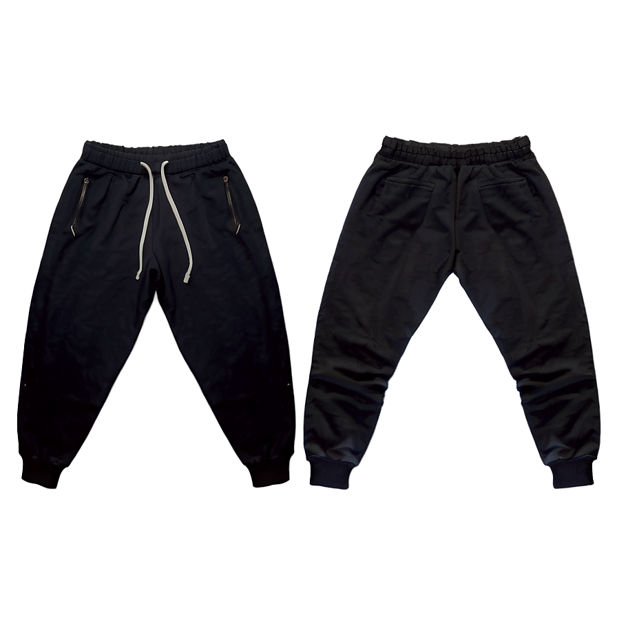 Black Sweatpants B PNG image