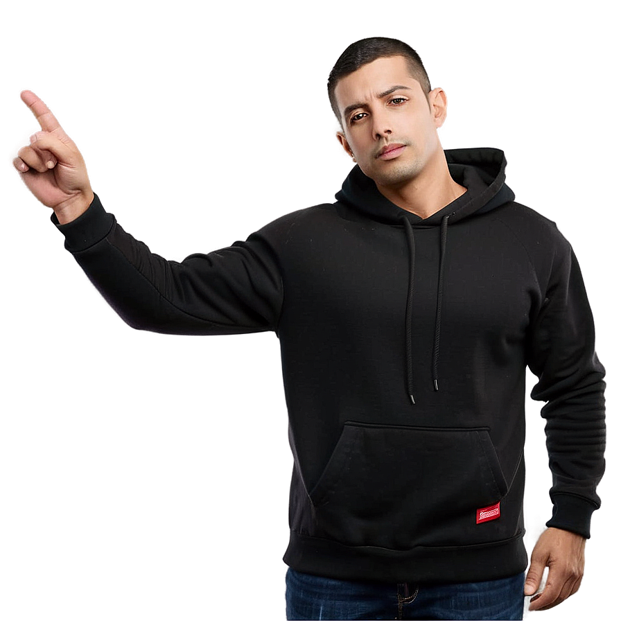 Black Sweatshirt A PNG image