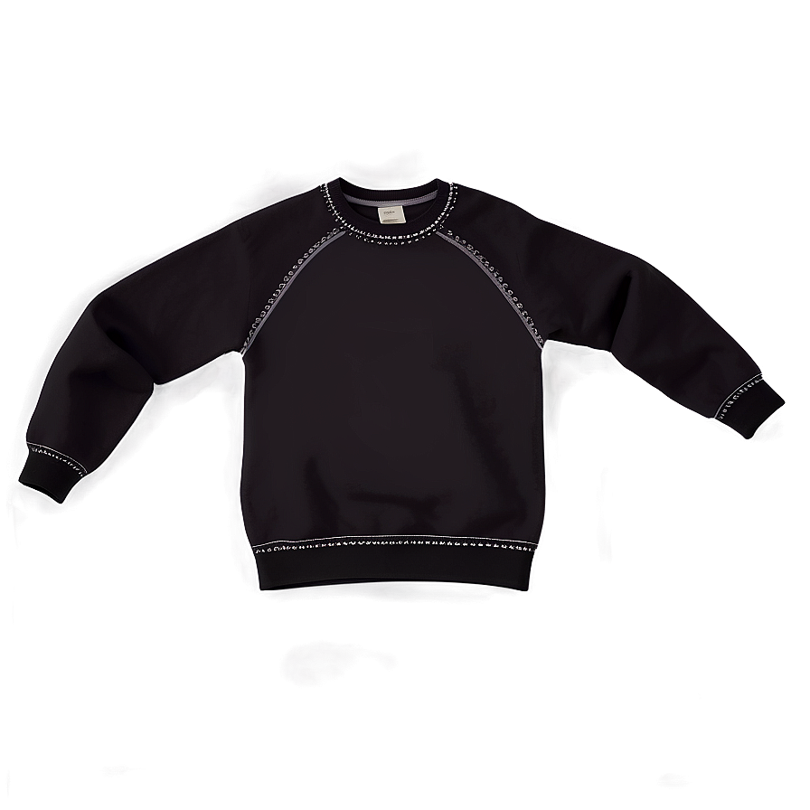 Black Sweatshirt D PNG image