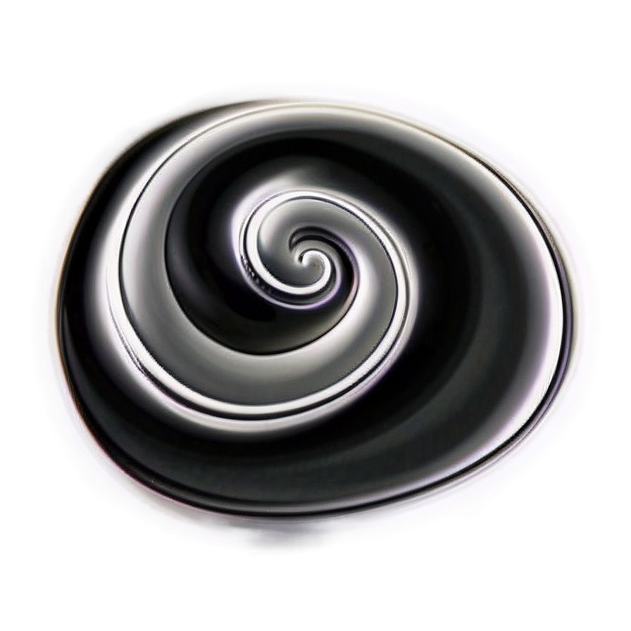 Black Swirl D PNG image