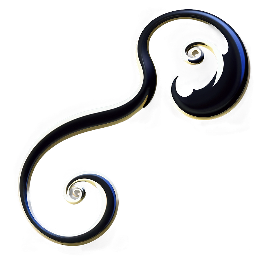 Black Swirl Decorative Element Png 71 PNG image