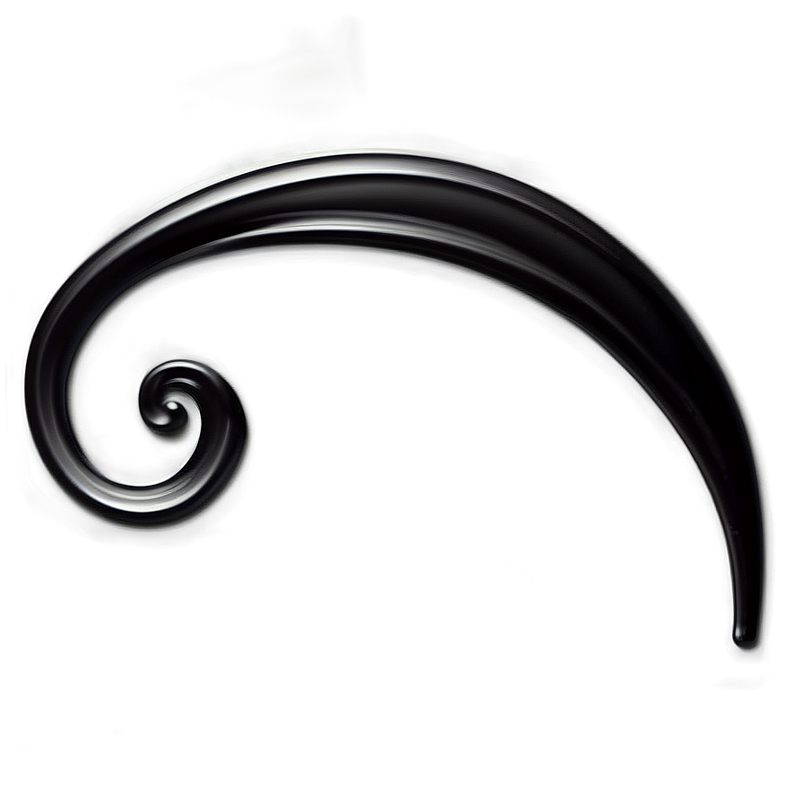 Black Swirl Detail Png 34 PNG image