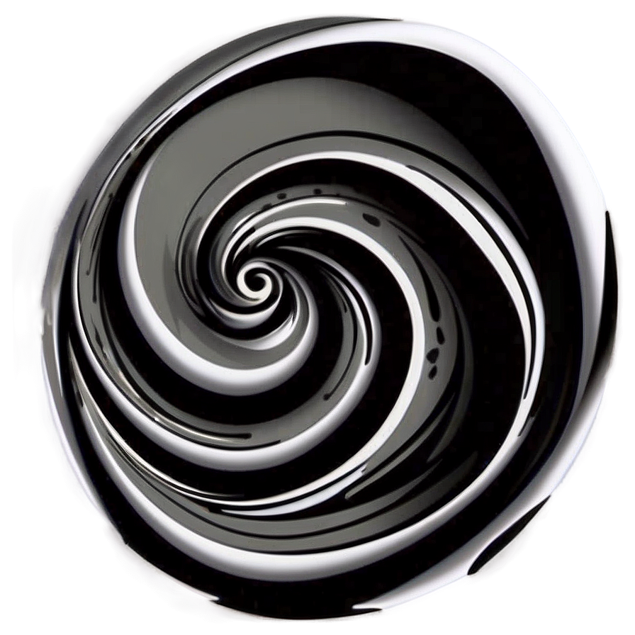 Black Swirl Tattoo Design Png 06262024 PNG image