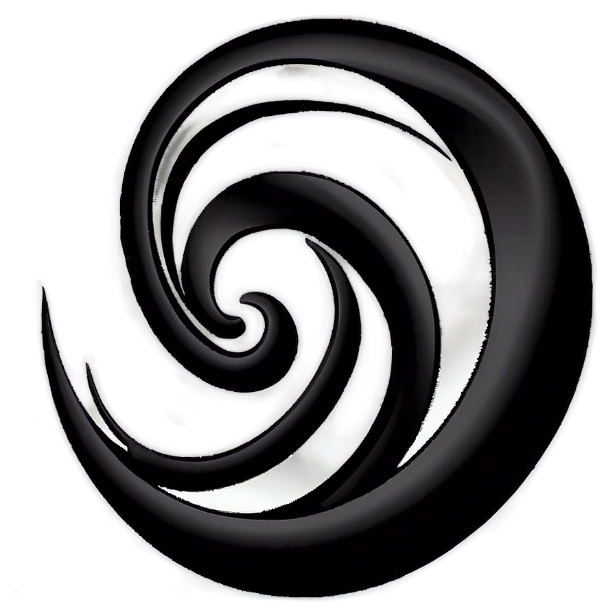 Black Swirl Tattoo Design Png 31 PNG image