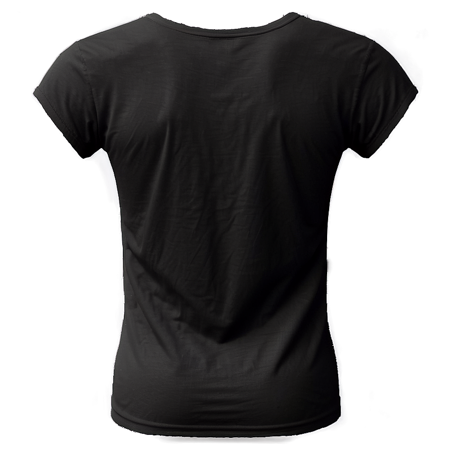 Black T Shirt Back View Png Fpl1 PNG image