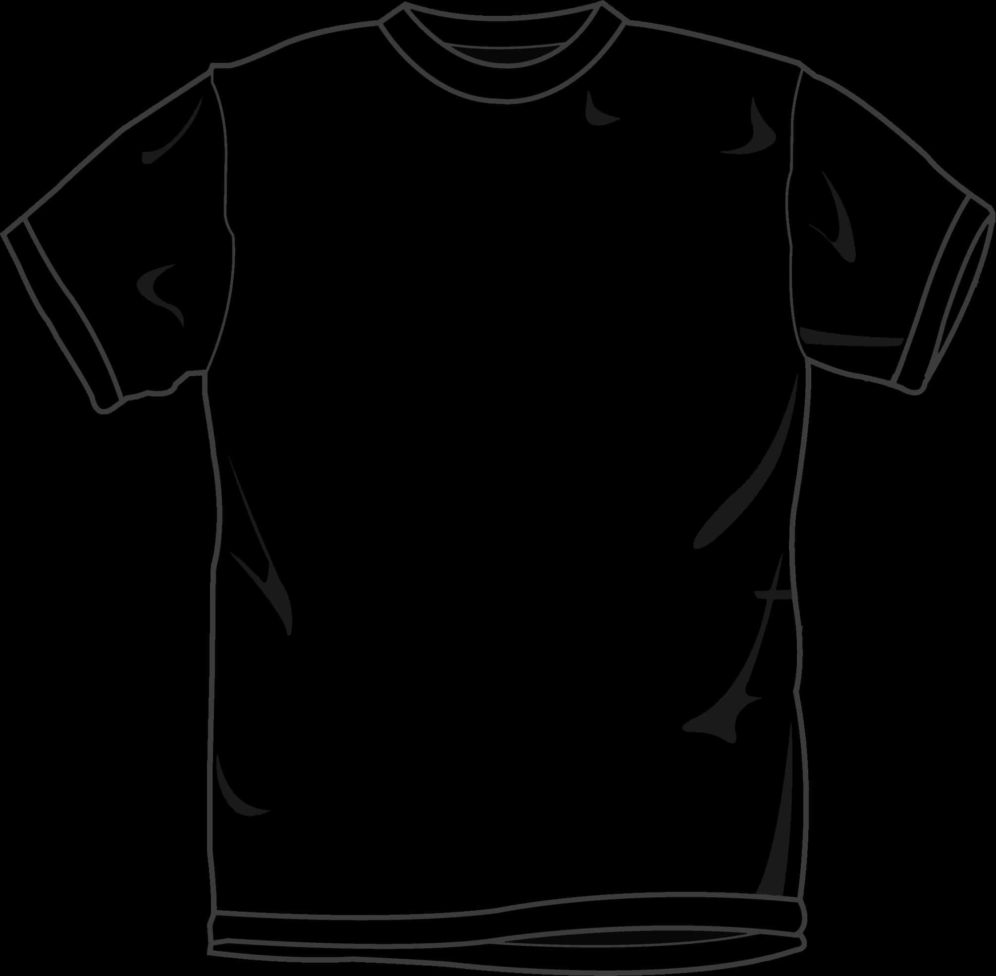 Black T Shirt Graphic PNG image