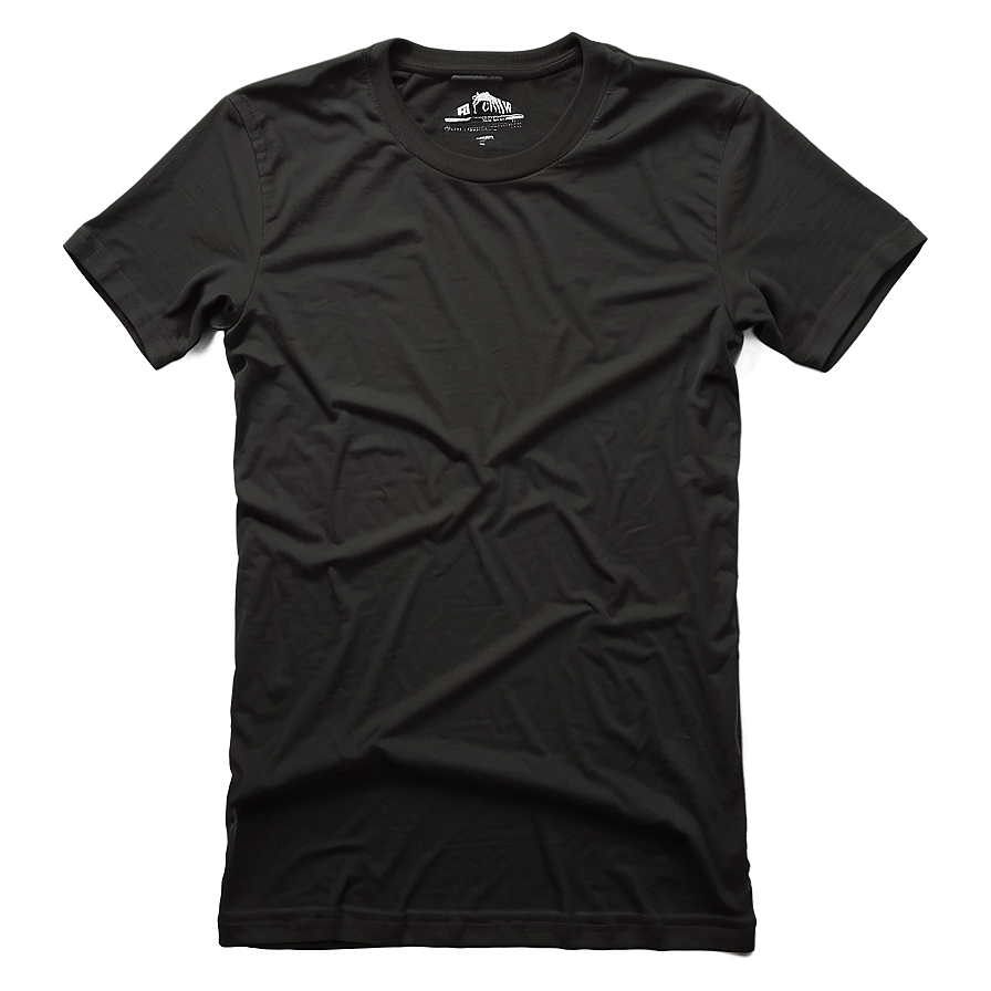 Black T Shirt Under Shirt Png 05252024 PNG image