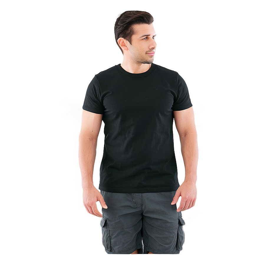 Black T Shirt Under Shirt Png 1 PNG image