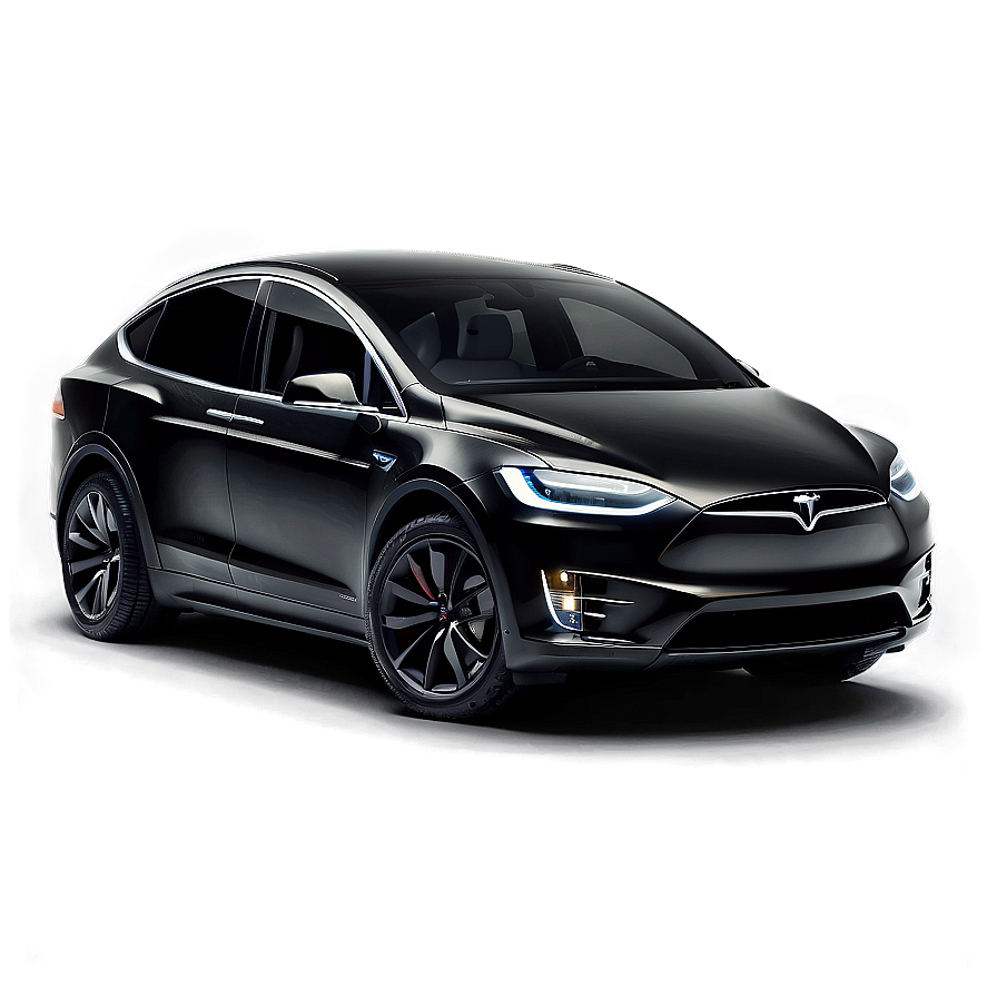 Black Tesla Model X Exterior Png 06282024 PNG image