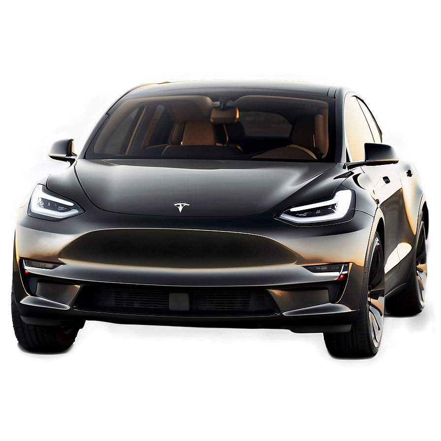 Black Tesla Model Y In Motion Png Tcj PNG image