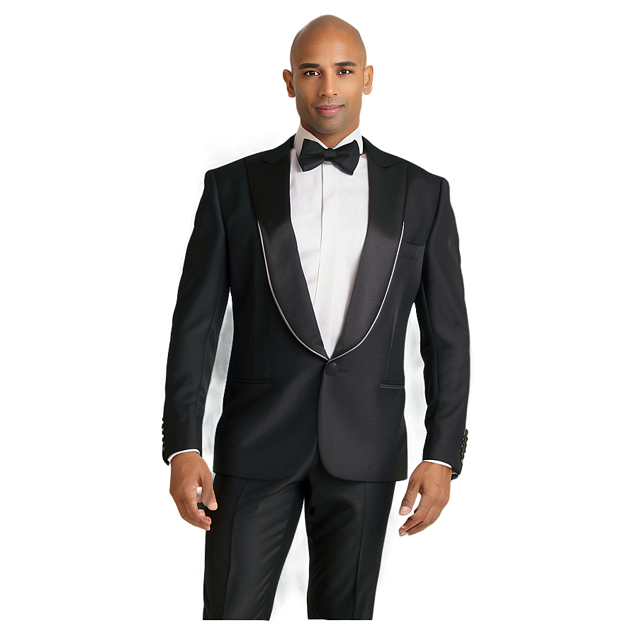 Black Tie Dinner Outfit Png 06212024 PNG image