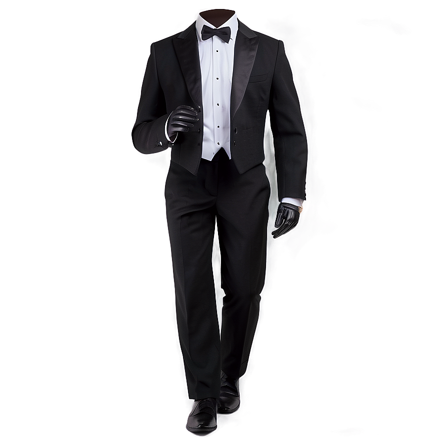 Black Tie Suit And Tie Png Mte PNG image