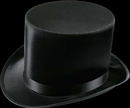 Black Top Hat Classic Accessory PNG image