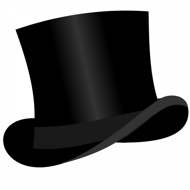 Black Top Hat Illustration PNG image