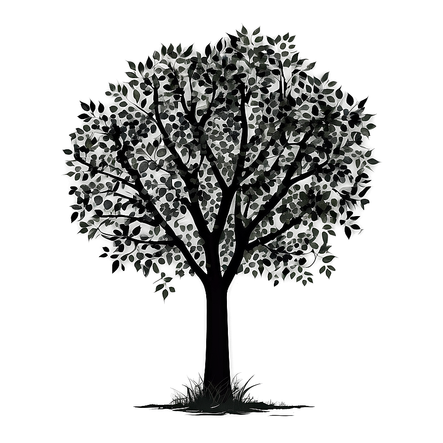 Black Trees With Leaves Png 26 PNG image