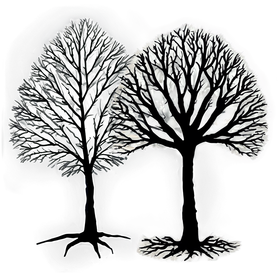 Black Trees With Leaves Png Shg PNG image