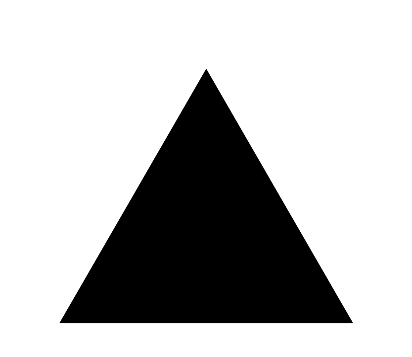 Black Triangle Graphic PNG image