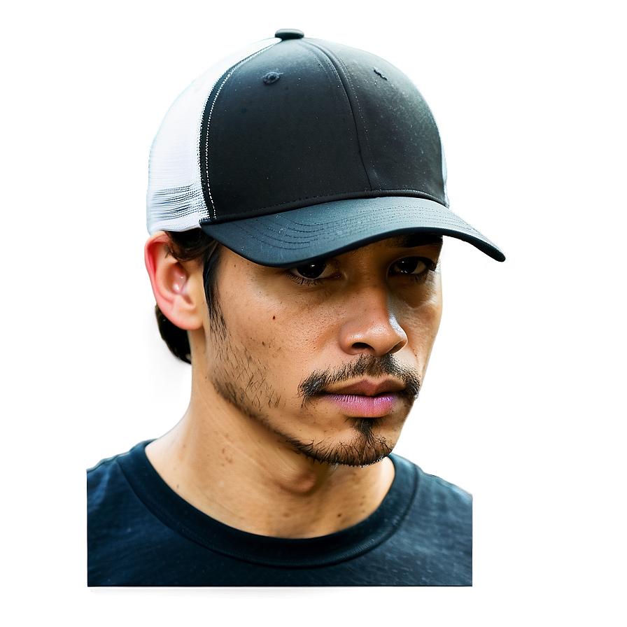 Black Trucker Baseball Cap Png 94 PNG image