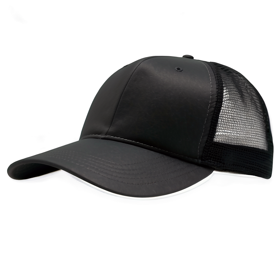 Black Trucker Baseball Cap Png Ybk89 PNG image