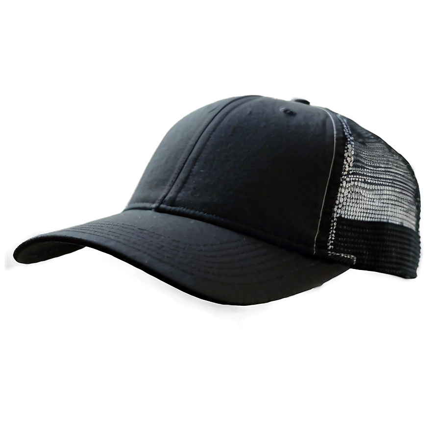 Black Trucker Hat For Men Png Uxo PNG image